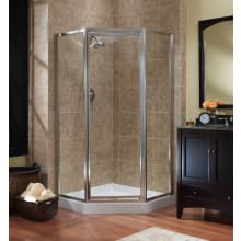 Tides 70" High x 55-1/2" Wide Framed Shower Enclosure with Three 3/16" Clear Glass Panels