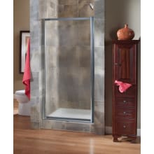 Tides 65" High x 25" Wide Hinged Framed Shower Door with 3/16" Obscure Glass