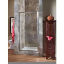 Tides 65" High x 33" Wide Hinged Framed Shower Door with 3/16" Clear Glass