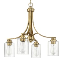 Bolden 4 Light 23" Wide Chandelier with Seedy Glass Shades