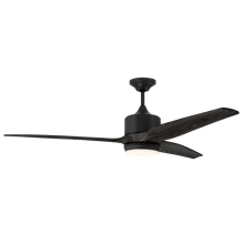 Mobi 60" 3 Blade Indoor / Outdoor LED Ceiling Fan with Remote and Wall Control