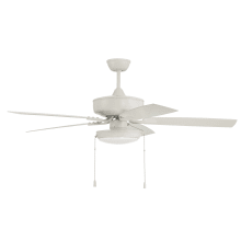 Outdoor Pro Plus 52" 5 Blade Indoor / Outdoor LED Ceiling Fan With Slim Pan Light Kit