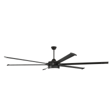 Prost 102" 6 Blade LED Indoor / Outdoor Ceiling Fan with Handheld Remote & Wall Control