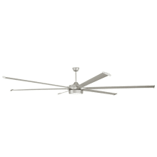 Prost 120" 6 Blade LED Indoor / Outdoor Ceiling Fan with Handheld Remote & Wall Control
