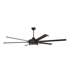 Prost 78" 6 Blade LED Indoor / Outdoor Ceiling Fan with Handheld Remote & Wall Control