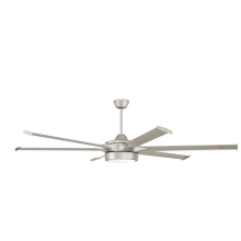Prost 78" 6 Blade LED Indoor / Outdoor Ceiling Fan with Handheld Remote & Wall Control
