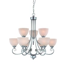 Raleigh Two Tier 9 Light Chandelier - 31 Inches Wide