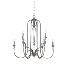 Boulevard Two Tier 9 Light Candle Style Chandelier - 36.5 Inches Wide