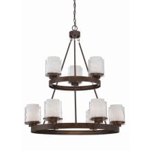 Kenswick Two Tier 9 Light Chandelier - 31.5 Inches Wide