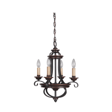 Stafford 4 Light Candle Style Chandelier - 15 Inches Wide
