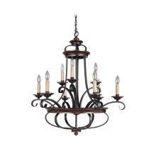 Stafford 9 Light Candle Style Chandelier - 30.5 Inches Wide