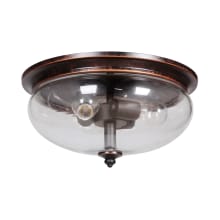 Stafford 3 Light Flush Mount Ceiling Fixture - 15 Inches Wide