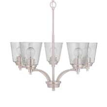 Tyler 5 Light 25" Wide Chandelier with Seedy Glass Shades