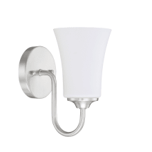 Gwyneth 10" Tall Bathroom Sconce with Frosted Glass Shade