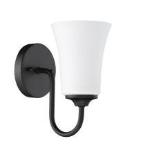 Gwyneth 10" Tall Bathroom Sconce with Frosted Glass Shade