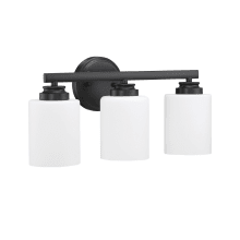 Bolden 3 Light 18" Wide Bathroom Vanity Light with Frosted Glass Shades