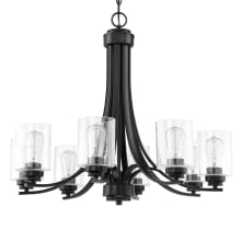 Bolden 8 Light 29" Wide Chandelier with Seedy Glass Shades