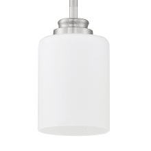 Bolden 5" Wide Mini Pendant with Frosted Glass Shade
