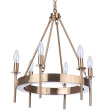 Larrson 6 Light 18" Wide Taper Candle Chandelier