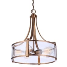 Elliot 5 Light 17" Wide Pendant with Clear Glass Shade