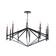 The Reserve 10 Light 43" Wide Taper Candle Style Chandelier