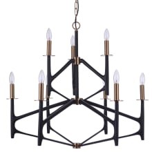 The Reserve 9 Light 32" Wide Taper Candle Style Chandelier