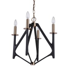 The Reserve 4 Light 18" Wide Taper Candle Style Chandelier