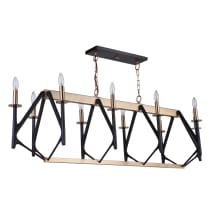 The Reserve 10 Light 56" Wide Taper Candle Style and Linear Chandelier