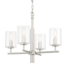 Hailie 4 Light 20" Wide Chandelier with Clear Glass Shades