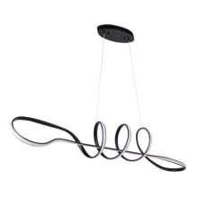 Pulse 59" Wide LED Abstract Chandelier