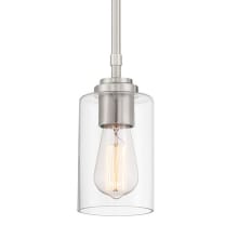 Stowe 6" Wide Mini Pendant with Clear Glass Shade