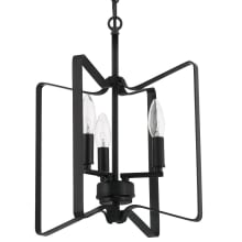 Shayna 3 Light 13" Wide Taper Candle Style Chandelier / Semi-Flush Ceiling Fixture