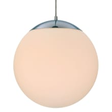 Gaze 14" Wide Pendant with Frosted Glass Shade