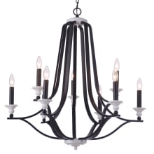 Esme 9 Light 31" Wide Taper Candle Style Chandelier