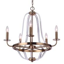 Graclyn 5 Light 24" Wide Taper Candle Style Chandelier