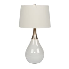 28" Tall Accent Table Lamp with White Shade