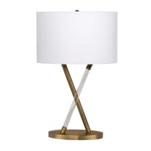 25" Tall Accent Table Lamp with White Shade