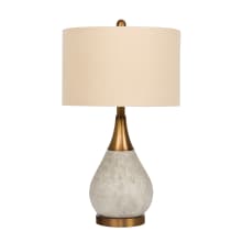 14" Wide Accent Table Lamp with Cream Shade