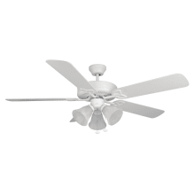 Builder 52" 5 Blade Indoor Ceiling Fan - Blades and Light Kit Included