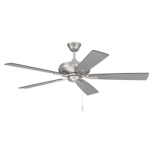 Eos 52" 5 Blade Indoor Ceiling Fan - Brushed Polished Nickel