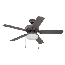 Enduro 52" 5 Blade Indoor / Outdoor Dual-Mount Ceiling Fan - Light Kit Included