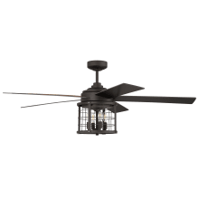 Nicolas 56" 5 Blade Ceiling Fan with Remote Control and Wall Control