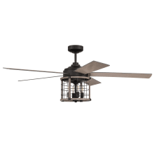 Nicolas 56" 5 Blade Ceiling Fan with Remote Control and Wall Control