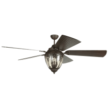 Olivier 70" 5 Blade Indoor / Outdoor LED Ceiling Fan