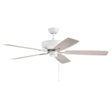 Pro Plus 52" 5 Blade Indoor Ceiling Fan with White/Washed Oak Blades
