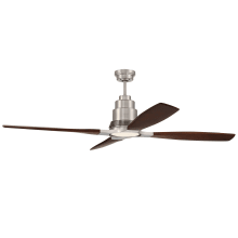 Ricasso 60" 4 Blade LED Ceiling Fan with Remote Control and Wall Control