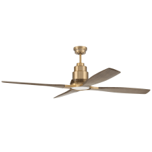 Ricasso 60" 4 Blade LED Ceiling Fan with Remote Control and Wall Control