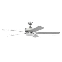 Super Pro 60" 5 Blade LED Indoor Ceiling Fan with Wall Control