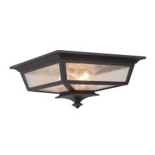 3 Light Down Light Outdoor Flushmount Ceiling Fixture from the Argent II Collection