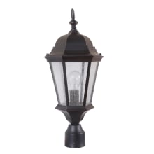 Chadwick Single Light 9-7/16" Wide Landscape Single Head Post Light with Clear Seeded Glass
